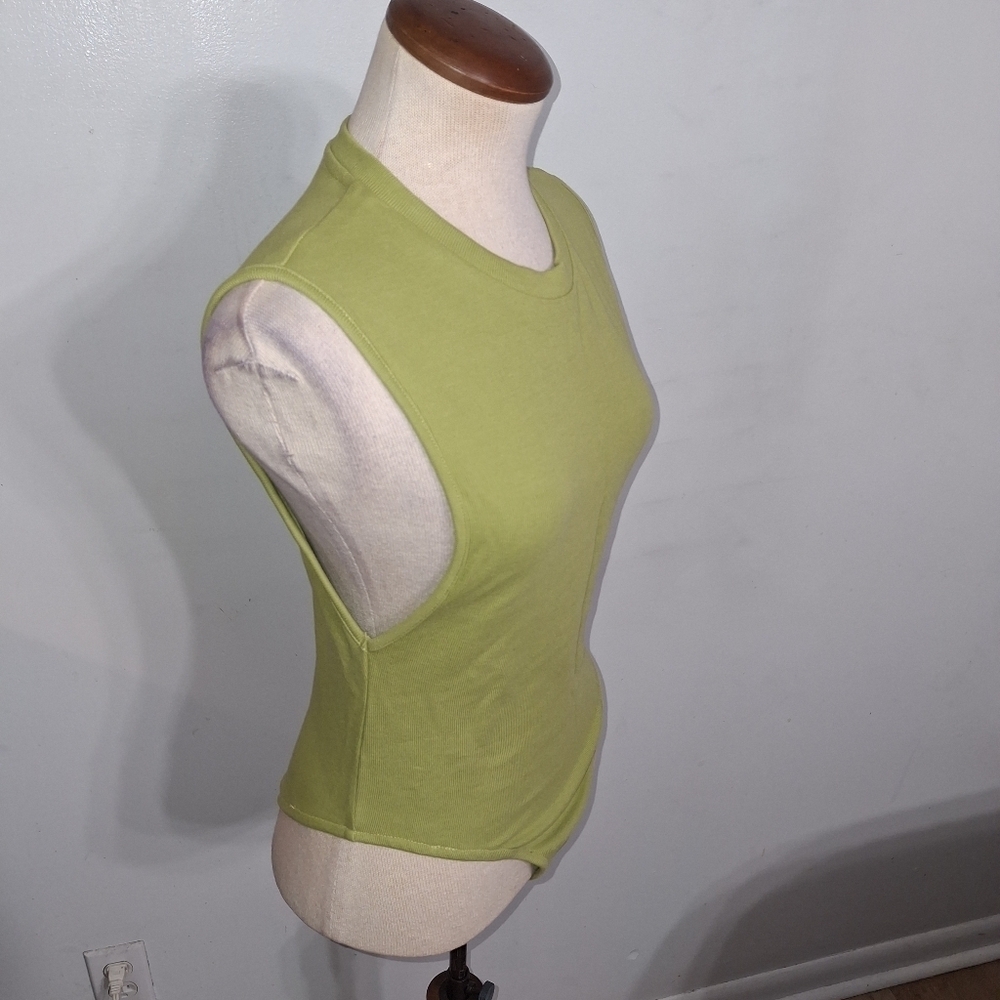 Green Sleeveless Bodysuit- W Sz Small - Picture 2 of 7